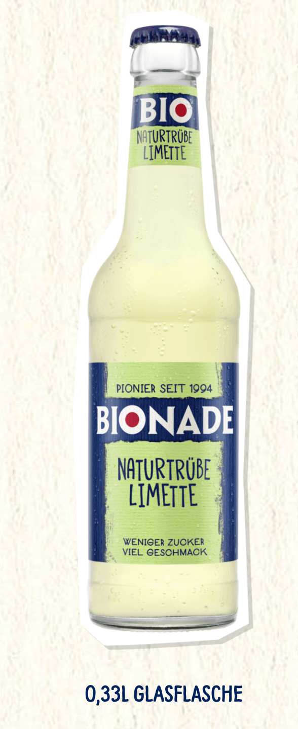 BIONADE Naturtrübe Limette – Der herb-intensive Bio-Frischekick
